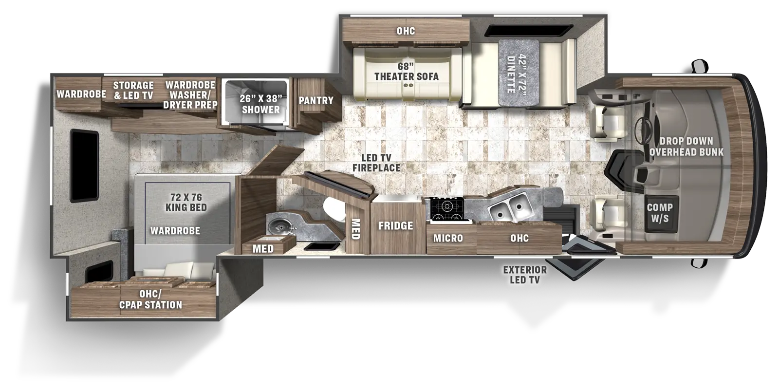 Pursuit 31TS Floorplan